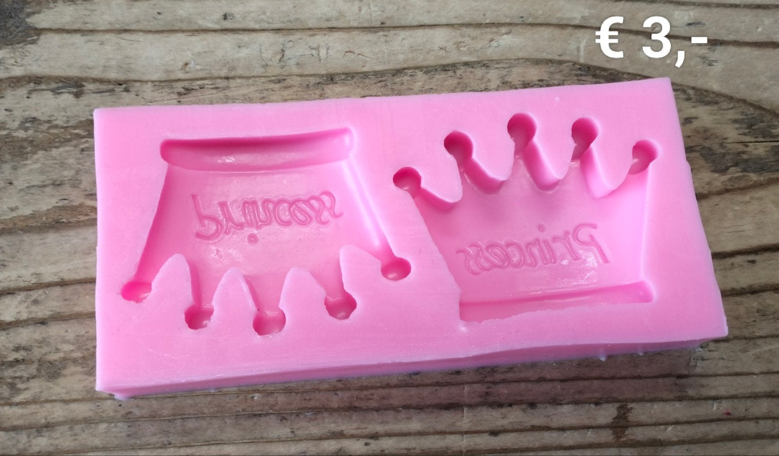 Kroon strik mondje make up rits knoop touw mal, Ophalen of Verzenden, Zo goed als nieuw, Taarten of Cupcakes, Versiering