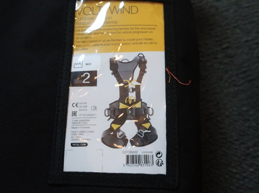 Klimgordel veiligheidsharnas Petzl Volt(nieuw) en toebehoren, Ophalen, Nieuw