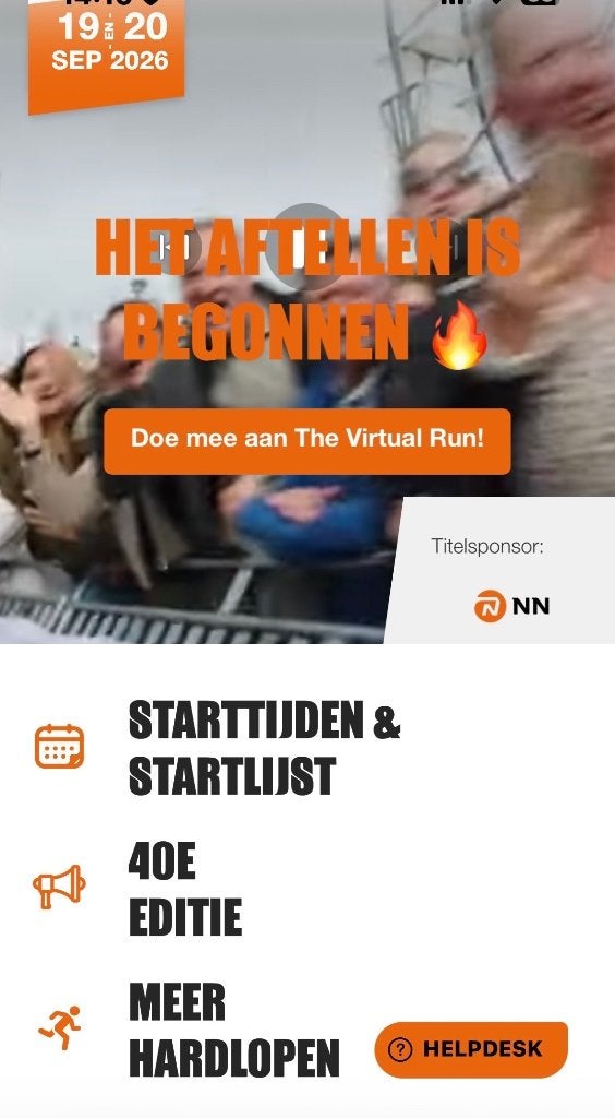 Dan tot Dam Night run 19 sept, Overige merken, Overige typen, Nieuw, Ophalen of Verzenden