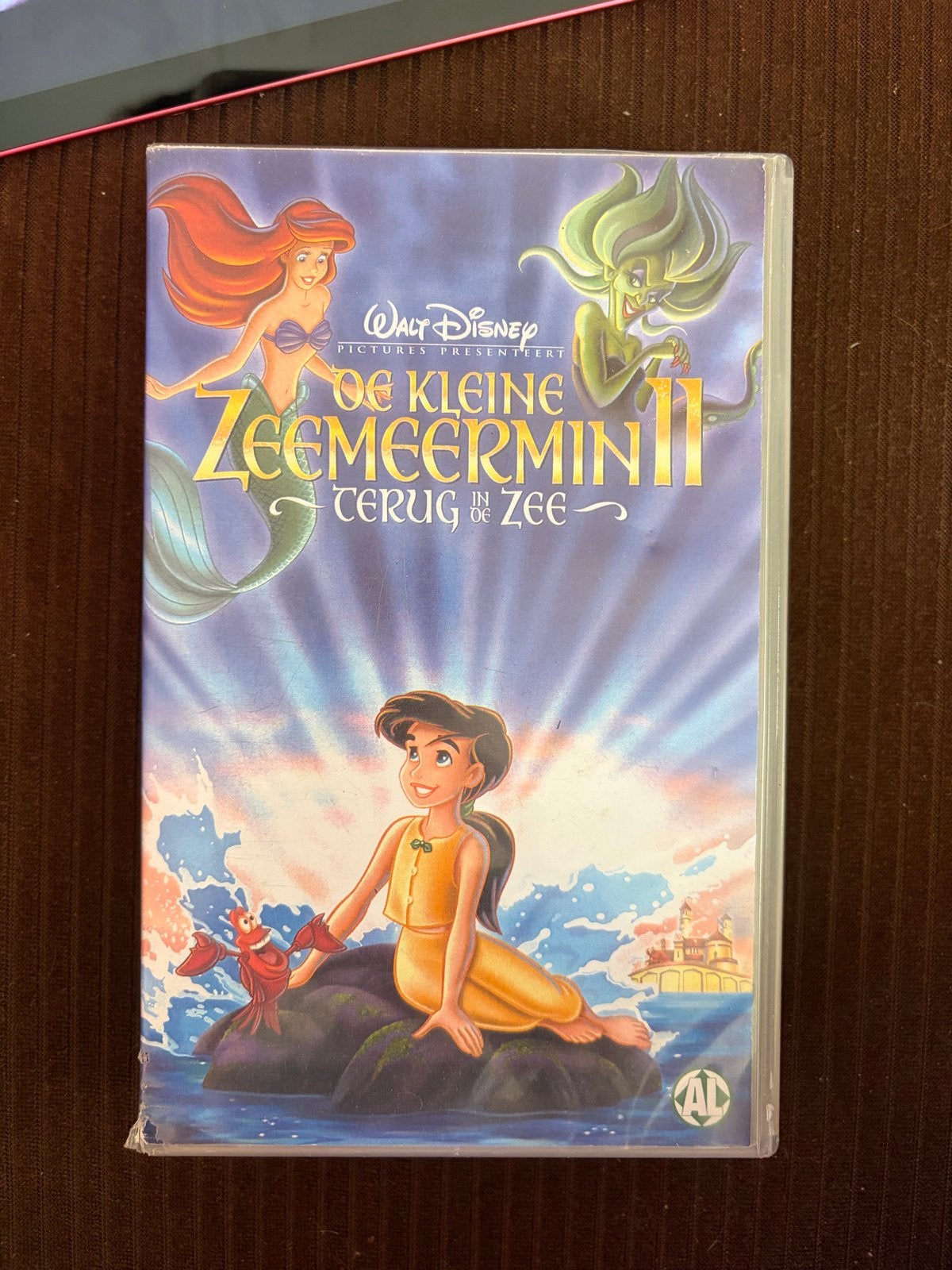 VHS Disney: De Kleine Zeemeermin 2 - Terug in de Zee, Alle leeftijden, Ophalen of Verzenden, Gebruikt, Tekenfilm