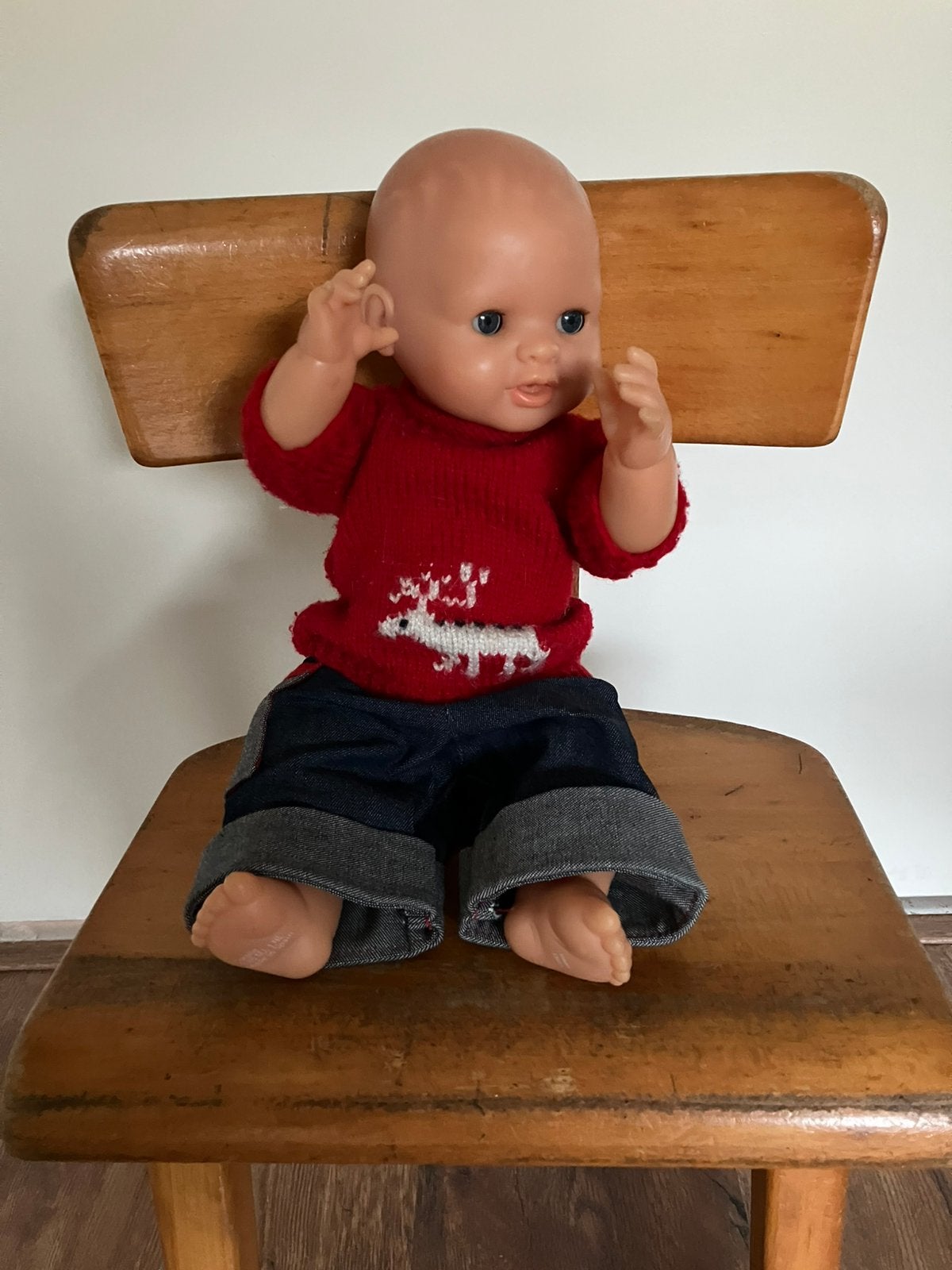 Corolle badpop jongetje 36 cm met kleding, Ophalen of Verzenden