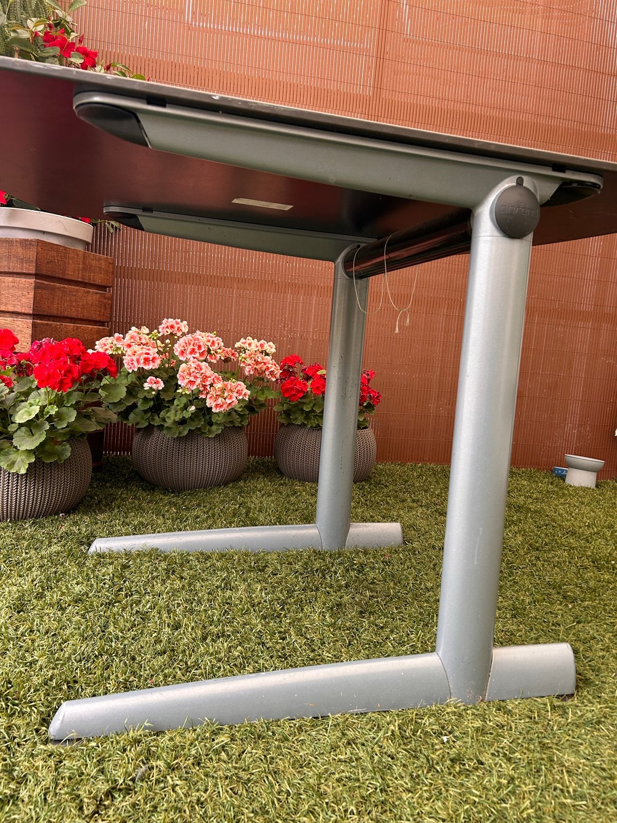 Stevige gebruikte tafel - 120/90 cm breed, 74,5 cm hoog, Ophalen, Gebruikt, Overige vormen, 100 tot 150 cm