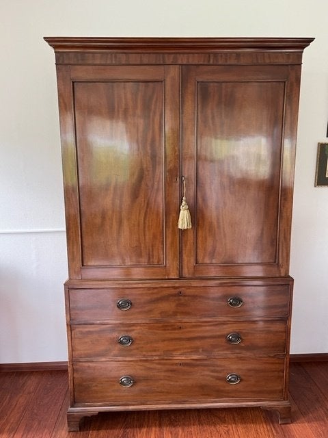 Prachtige antieke mahonie houten kast, Antiek en Kunst, Antiek | Meubels | Kasten, Ophalen
