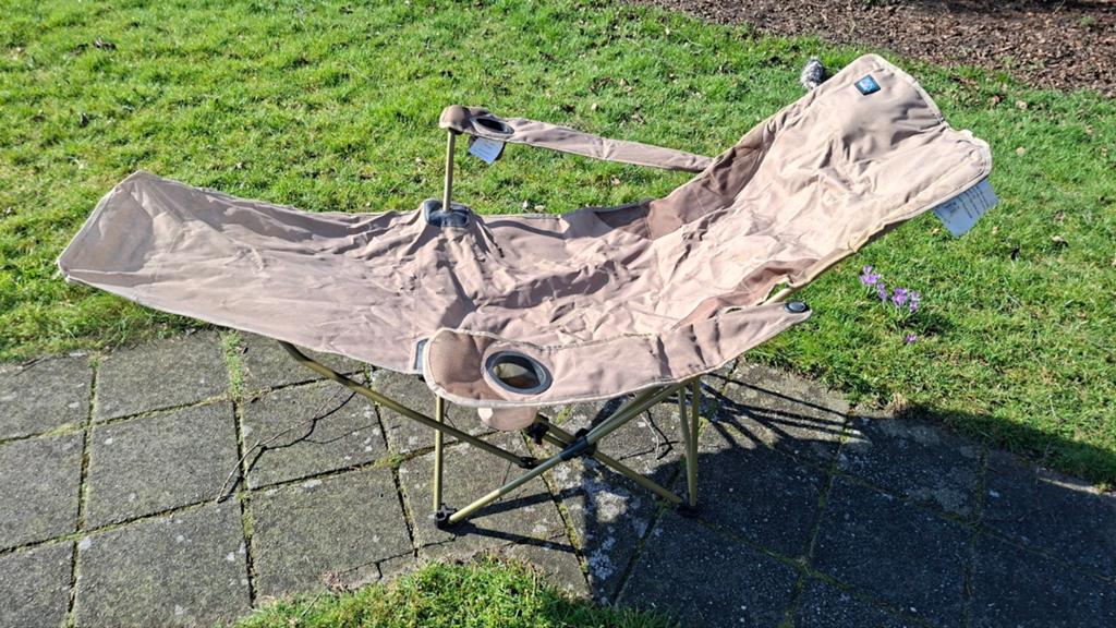 Ligstoel relaxstoel inklapbaar stoel met voetensteun, Ophalen, Campingstoel