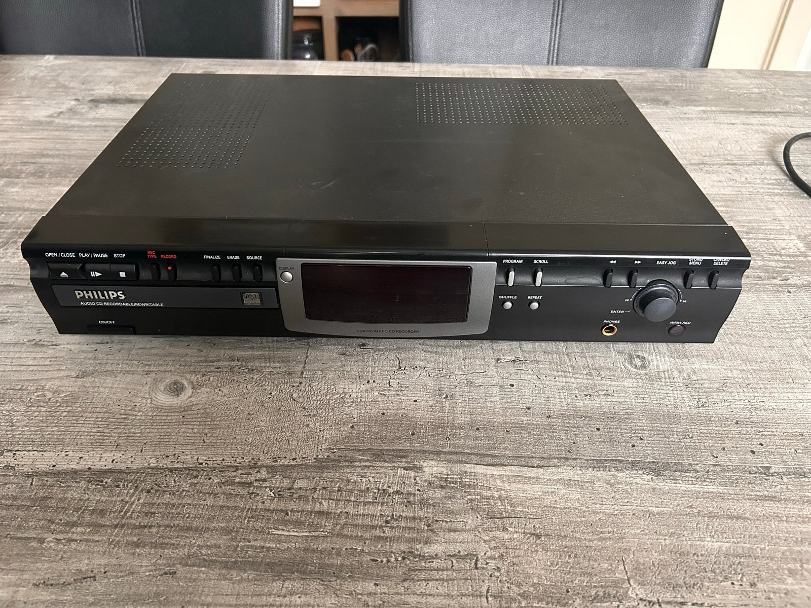 Philips CDR770 Audio CD Recorder – CD-Speler / Recorder, Ophalen of Verzenden, Gebruikt, Philips