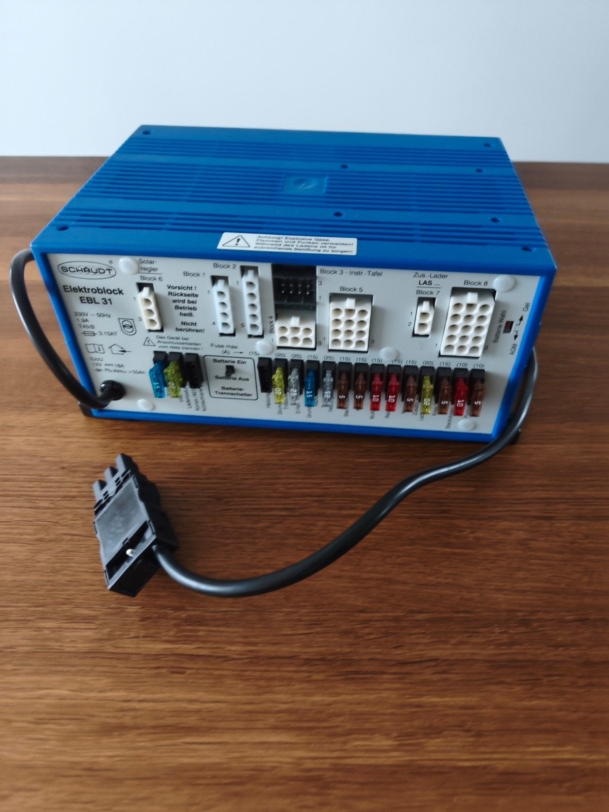 Schaudt Elektroblock EBL-31 Camper Stroomvoorziening, Ophalen of Verzenden, Zo goed als nieuw