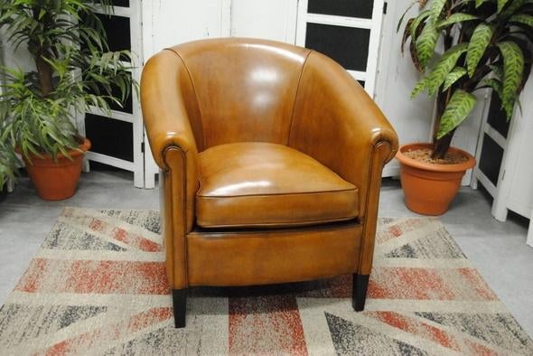 schapenleren fauteuil, Huis en Inrichting, Fauteuils, Nieuw, Leer, 75 tot 100 cm, 75 tot 100 cm, Ophalen