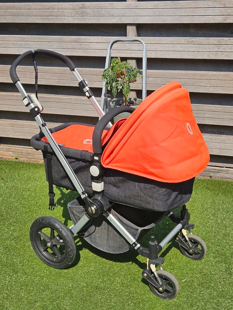Bugaboo Cameleon 007 Combiwagen - Oranje/Denim, Gebruikt, Bugaboo, Ophalen of Verzenden, Combiwagen