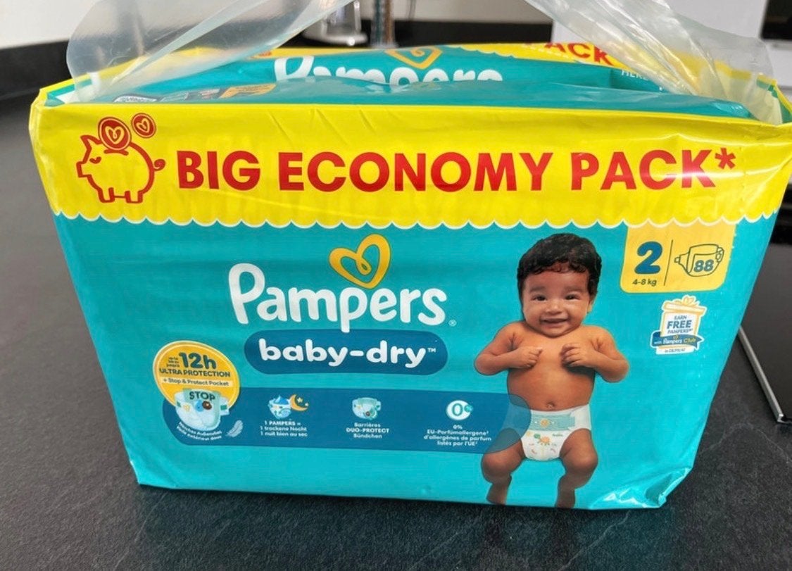 Pampers Baby-Dry Luiers Maat 2 (4-8 kg) - Big Economy Pack, Ophalen of Verzenden, Nieuw