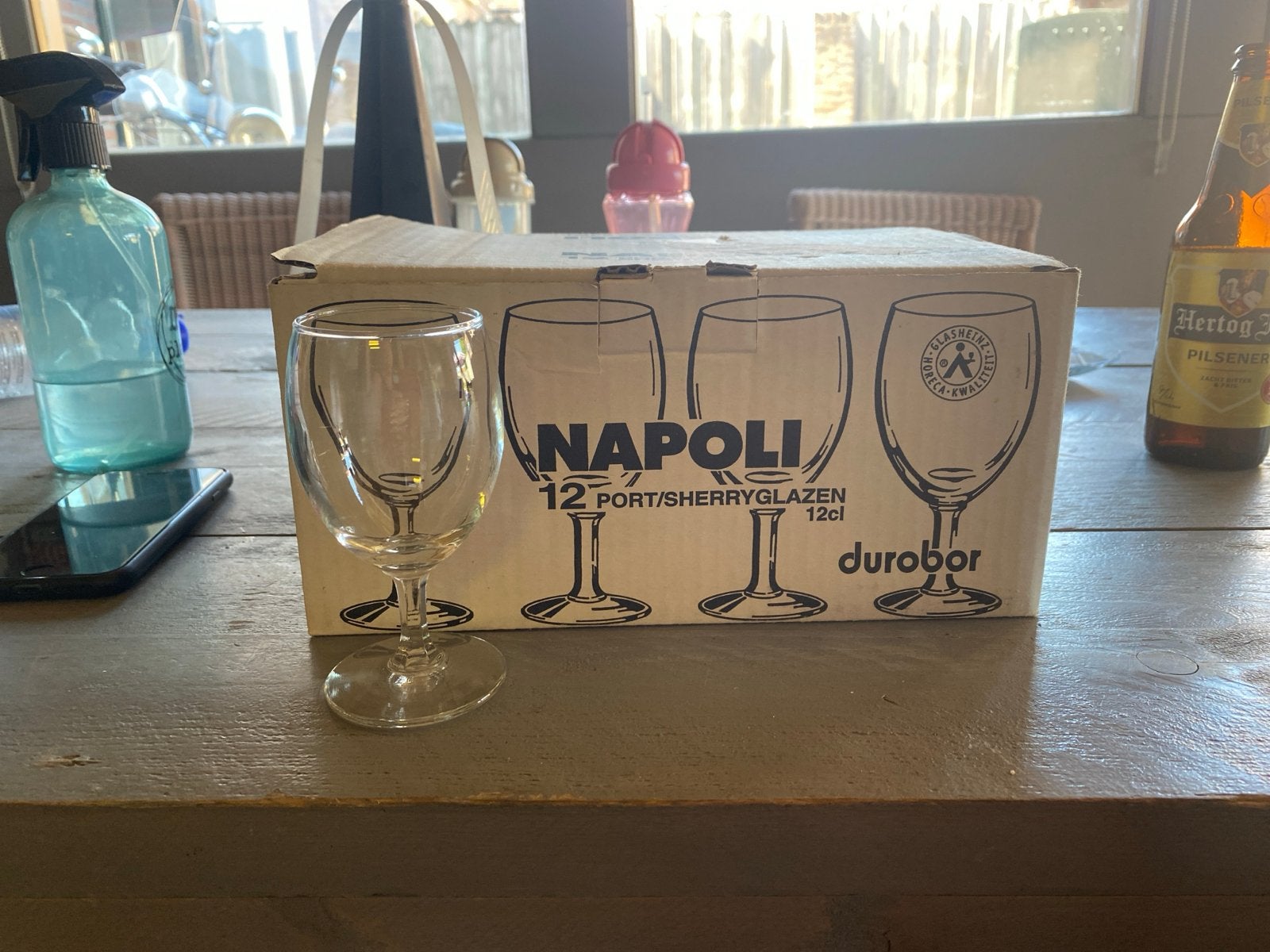 Duobor Napoli Port/Sherryglazen 12cl - Set van 12, Ophalen, Nieuw, Overige merken, Glas