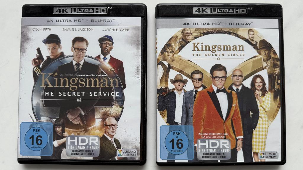 Film Kingsman (4K UltraHD en Blu-ray), Ophalen of Verzenden, Zo goed als nieuw, Film, Overige typen