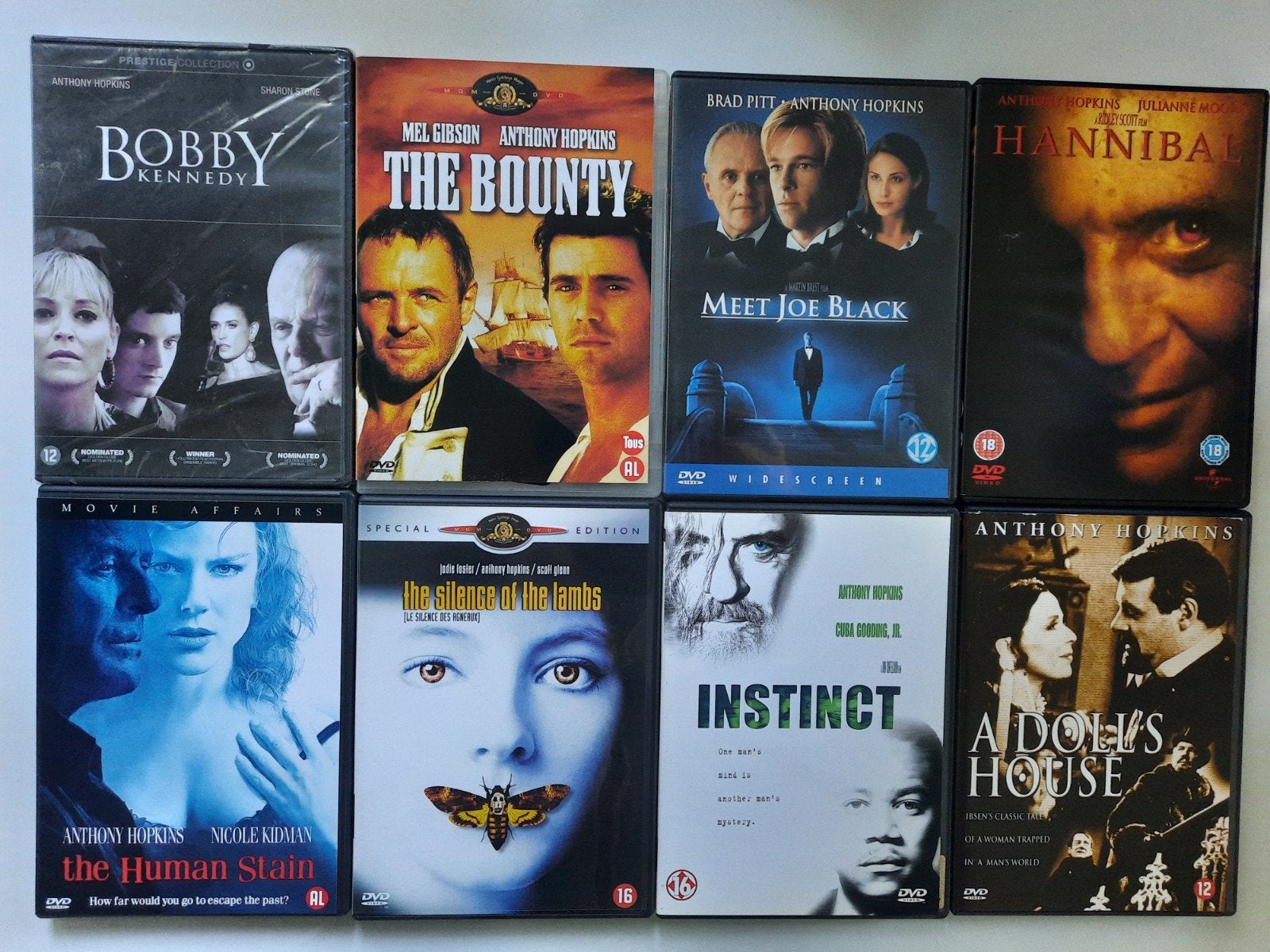 16 x dvd   ANTHONY HOPKINS, Engels, Nederlands, Overige genres, Ophalen of Verzenden