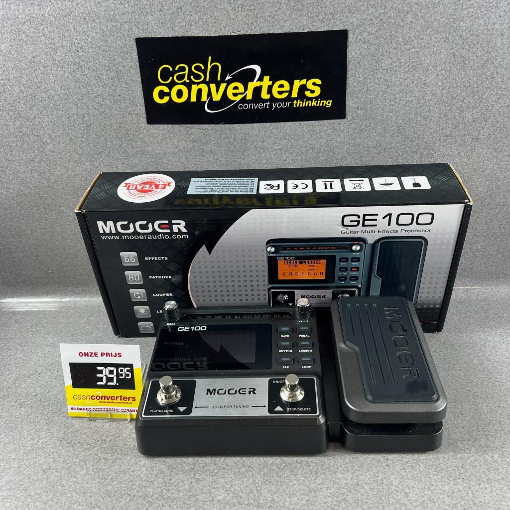Mooer GE100 Multi-effect | in doos met adapter | 408749, Muziek en Instrumenten, Effecten, Gebruikt, Multi-effect, Ophalen of Verzenden