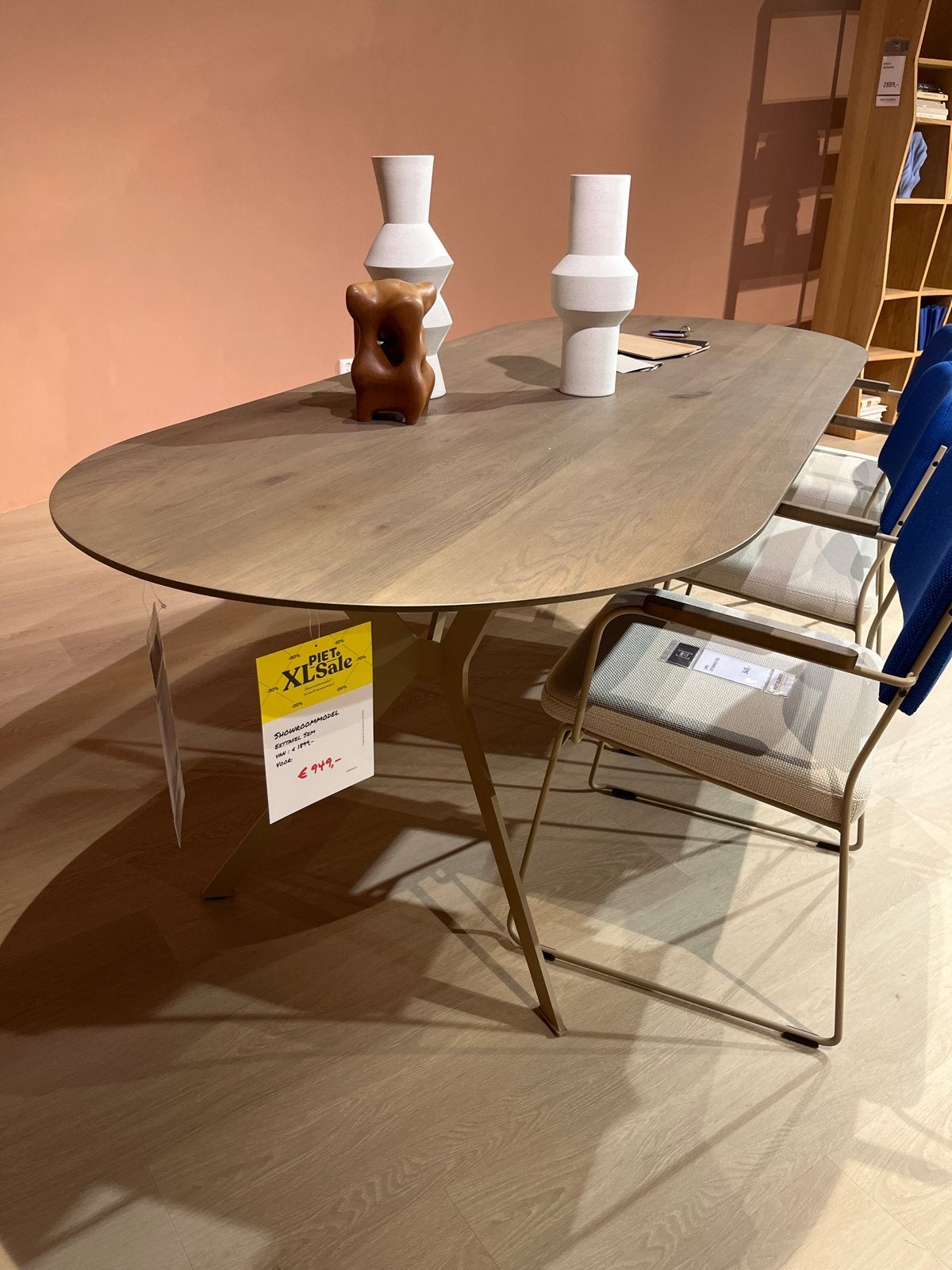 Noga Eettafel Sem - Showroommodel piet klerkx waalwijk, Ophalen, 50 tot 100 cm, Zo goed als nieuw, 200 cm of meer