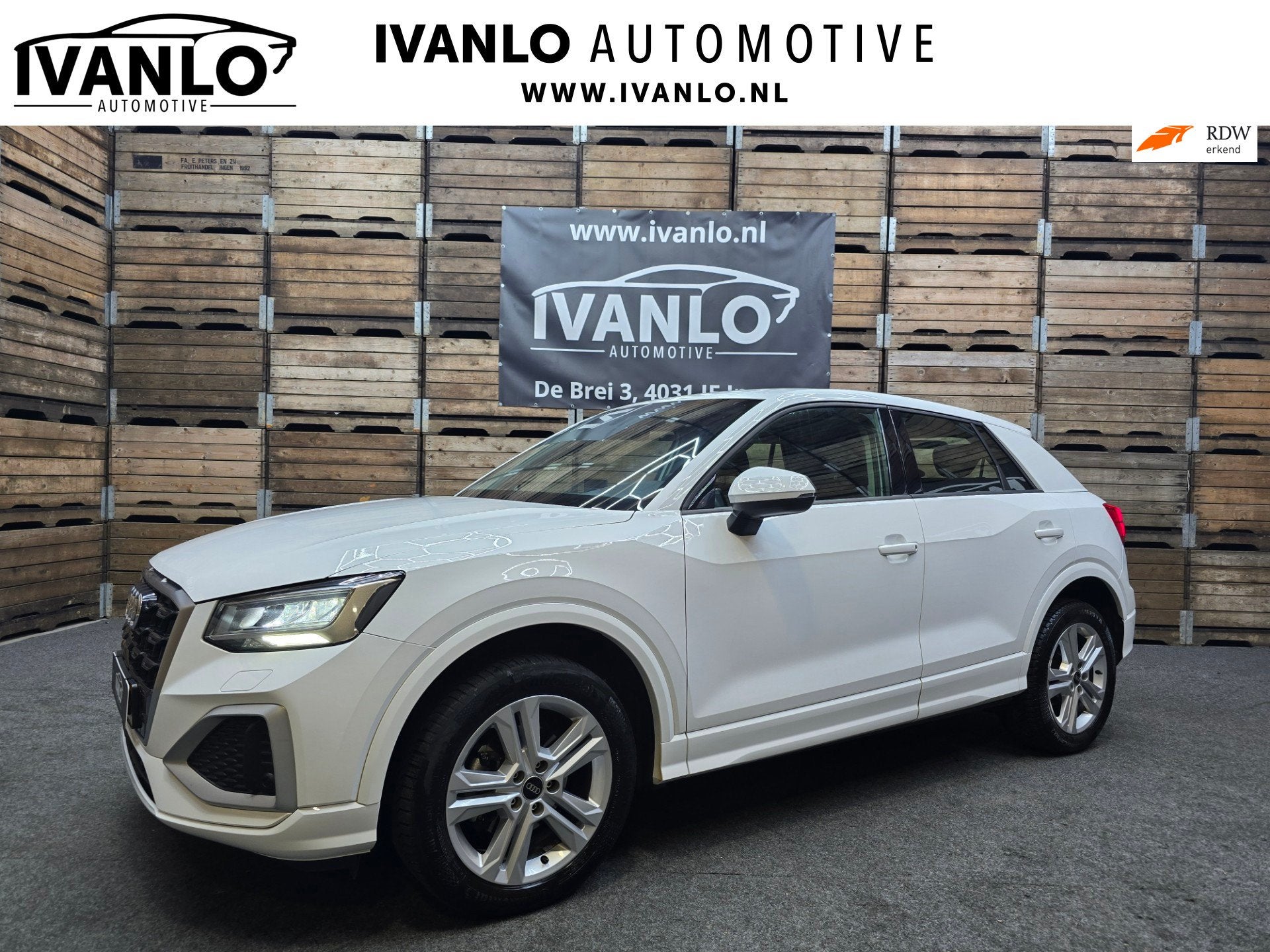 Audi Q2 30 TFSI Advanced edition Full LED MMI Navi Camera VC, Voorwielaandrijving, Stof, Gebruikt, Wit