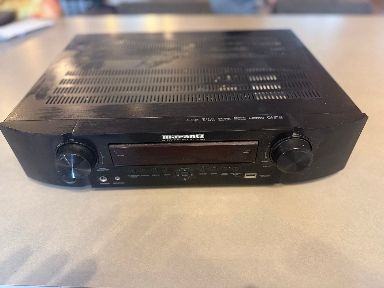 Marantz NR1602 AV Surround Receiver met afstandsbediening, Audio, Tv en Foto, Versterkers en Receivers, Gebruikt, 60 tot 120 watt