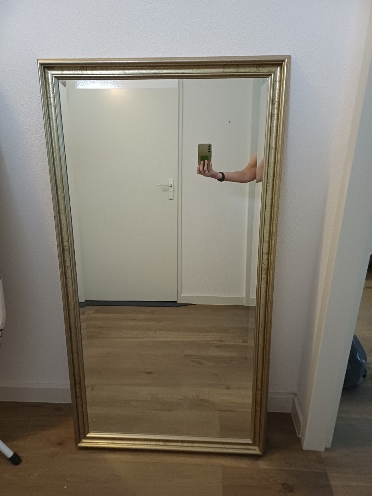 Grote spiegel met lijst - 130x70cm - Afhalen Heerlen, Ophalen, Zo goed als nieuw, Rechthoekig