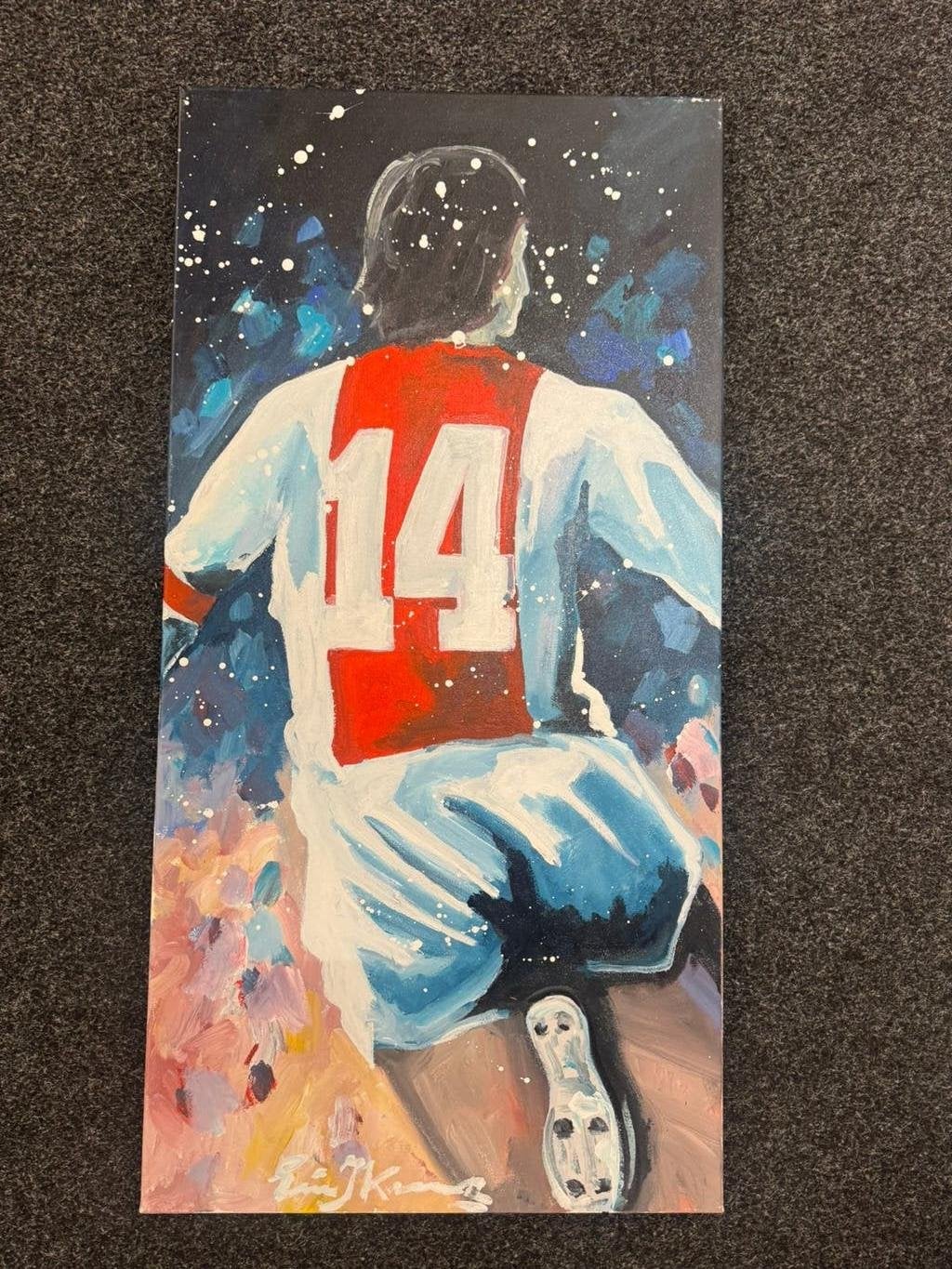 KUNST KOOPJES , OPRUIMING BIJ LAMBERT IN OOTMARSUM CRUIJFF, Ophalen of Verzenden, Overige materialen, Overige technieken