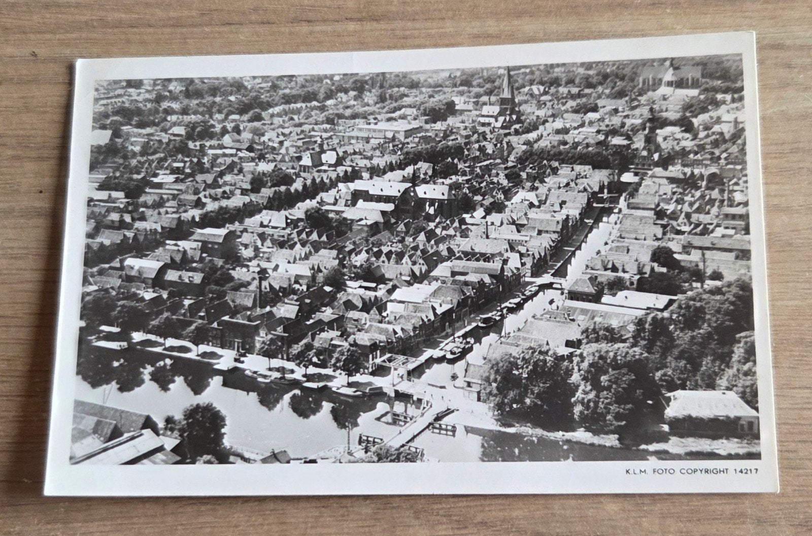 Oude ansichtkaart Didam, Gelderland - KLM luchtfoto 1961, Verzamelen, Ansichtkaarten | Nederland, Ophalen of Verzenden, 1960 tot 1980