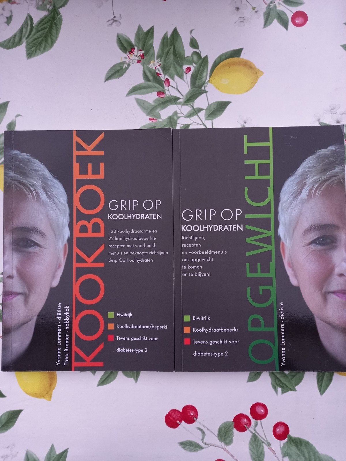 M13 Grip op Koolhydraten: Kookboek & Op Gewicht (2 boeken), Gelezen, Yvonne Lemmers, Thea Bremer, Gezond koken, Ophalen of Verzenden