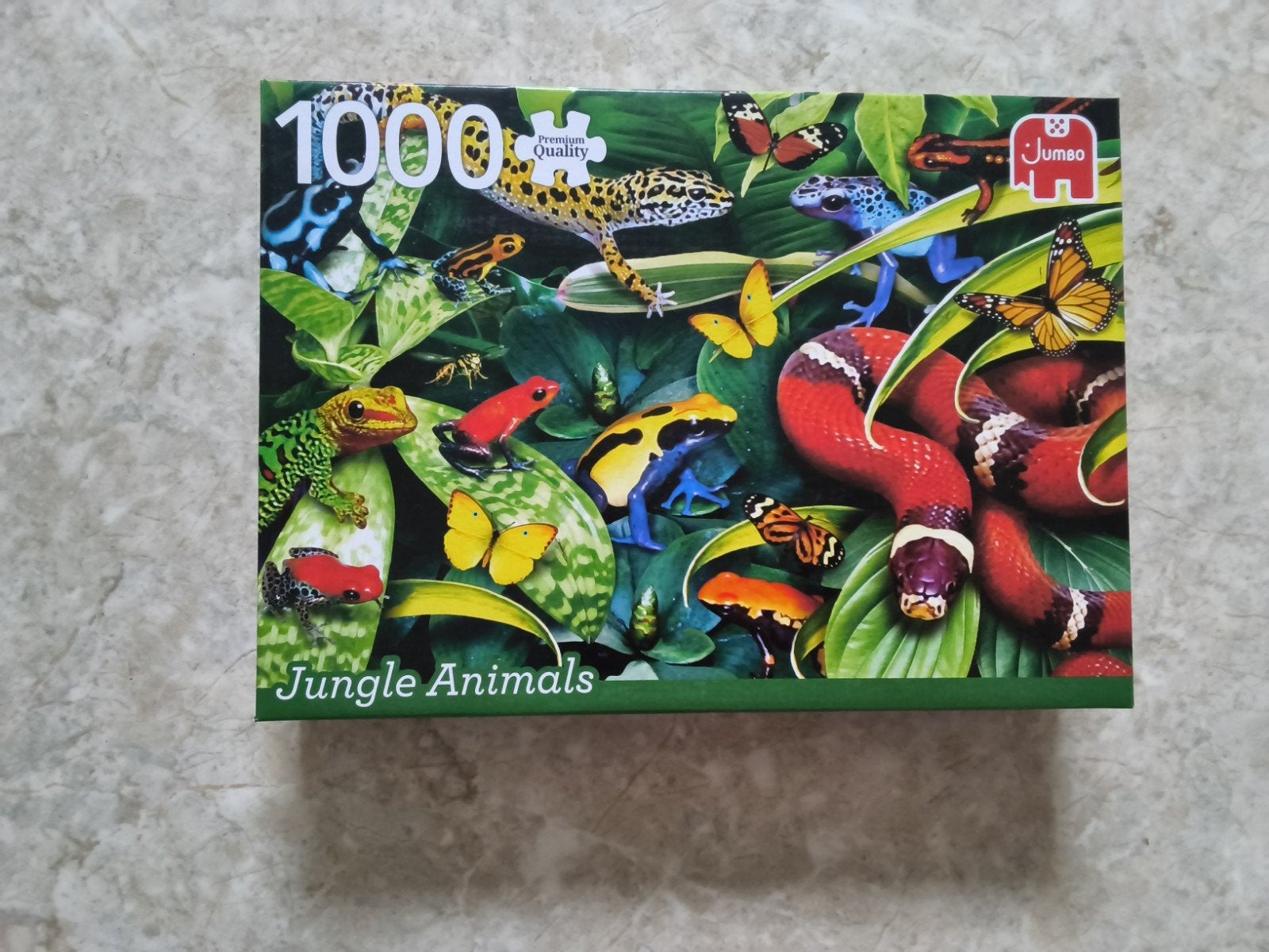 Jumbo Legpuzzel 1000 Stukjes Jungle Dieren, Ophalen of Verzenden, Zo goed als nieuw