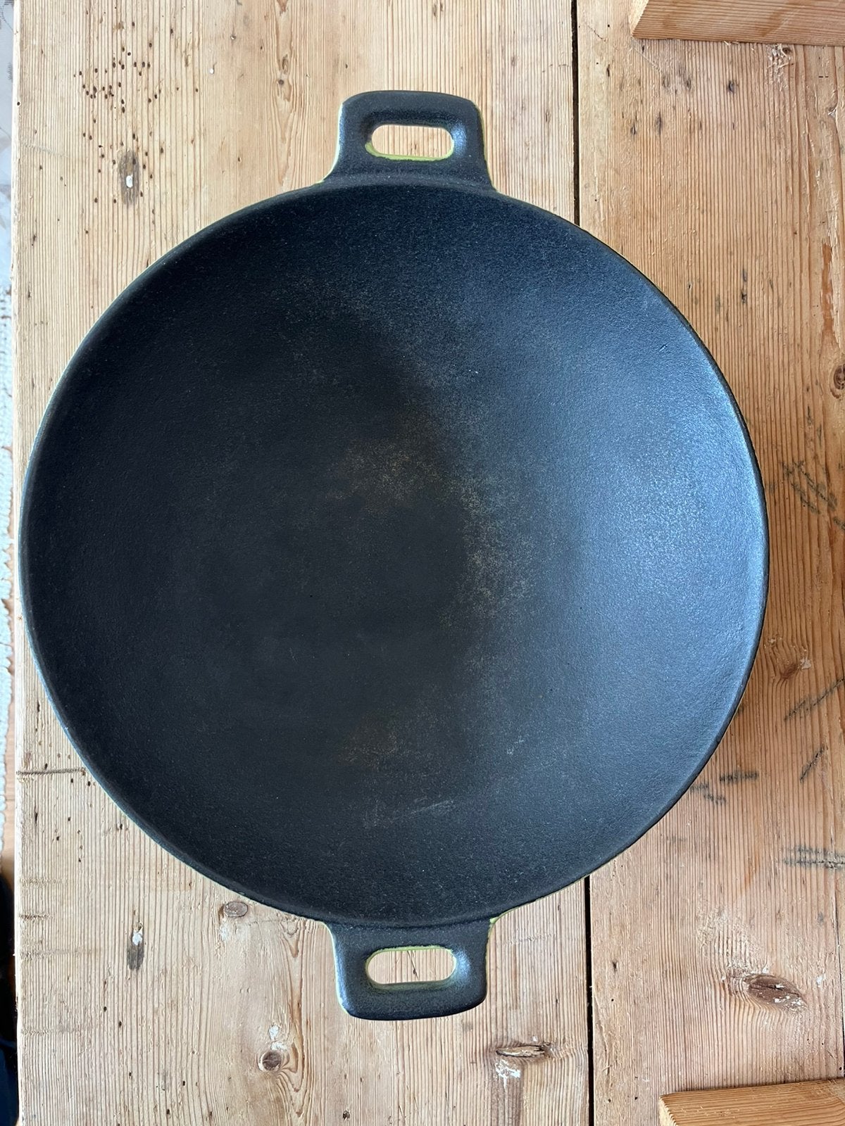 Gietijzeren Wokpan, Huis en Inrichting, Ophalen of Verzenden, Zo goed als nieuw, Wok, Gietijzer