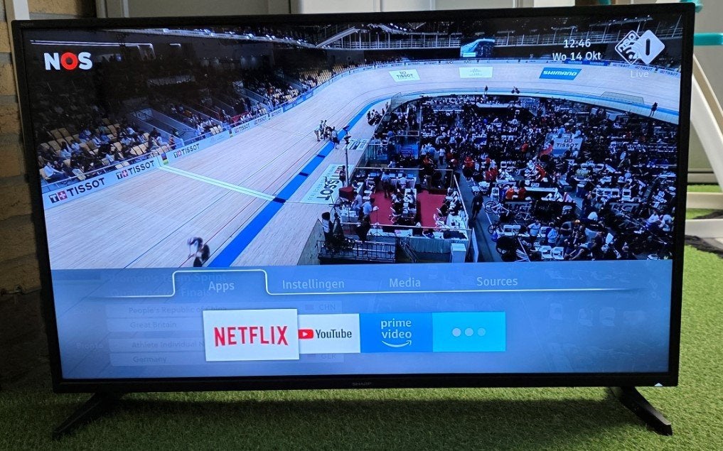 Sharp 40 inch 102cm 4K Smart TV met Wi-Fi HDMI USB, Ophalen, Zo goed als nieuw