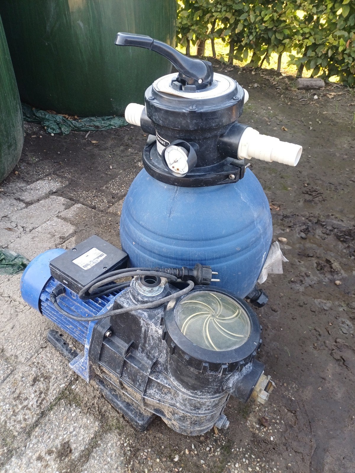 Zandfilter met nieuwe glasfiltermedia, Tuin en Terras, Ophalen, Gebruikt, Zwembadpomp