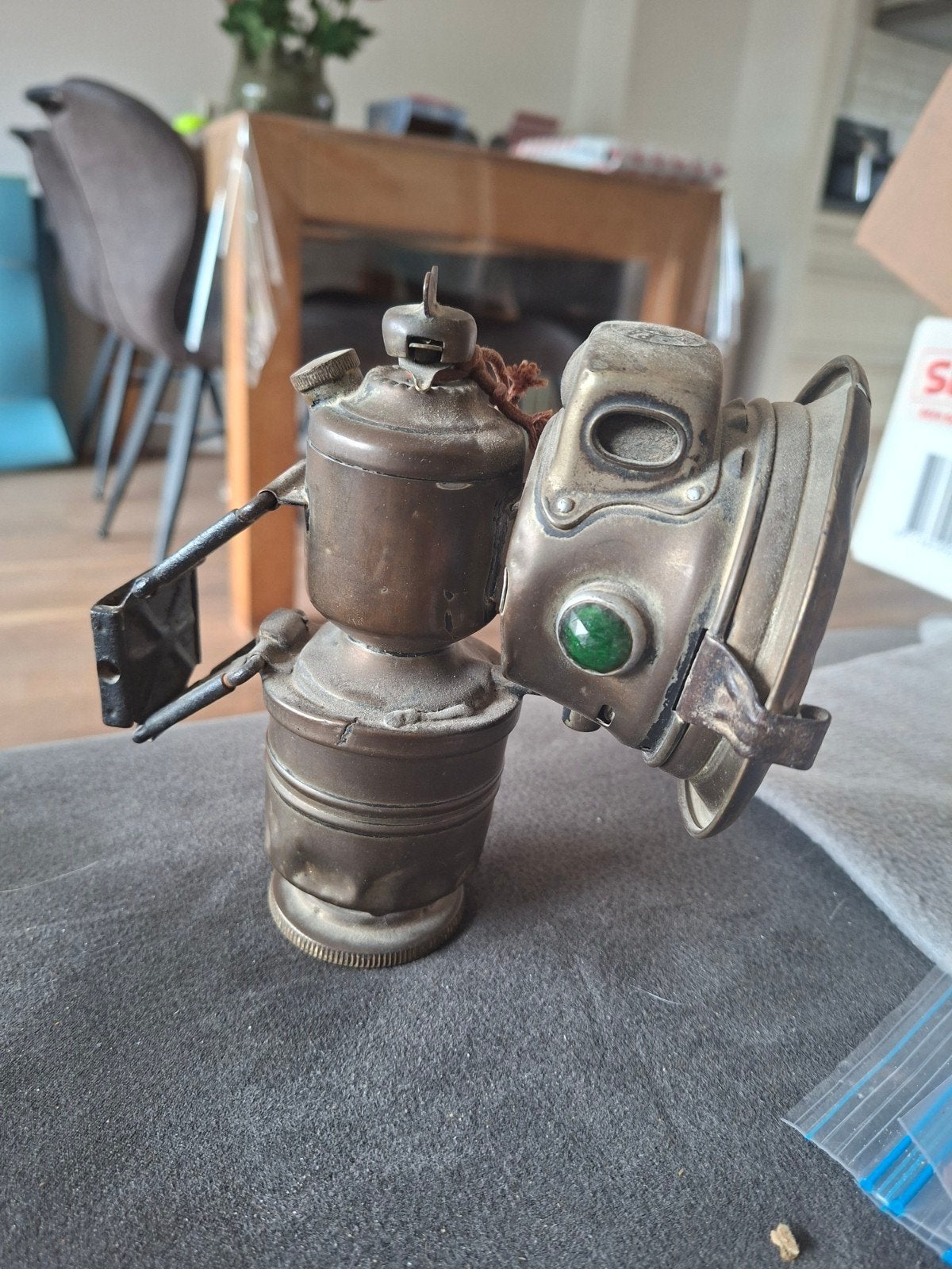 antieke carbidlamp 1910-1920, Ophalen of Verzenden