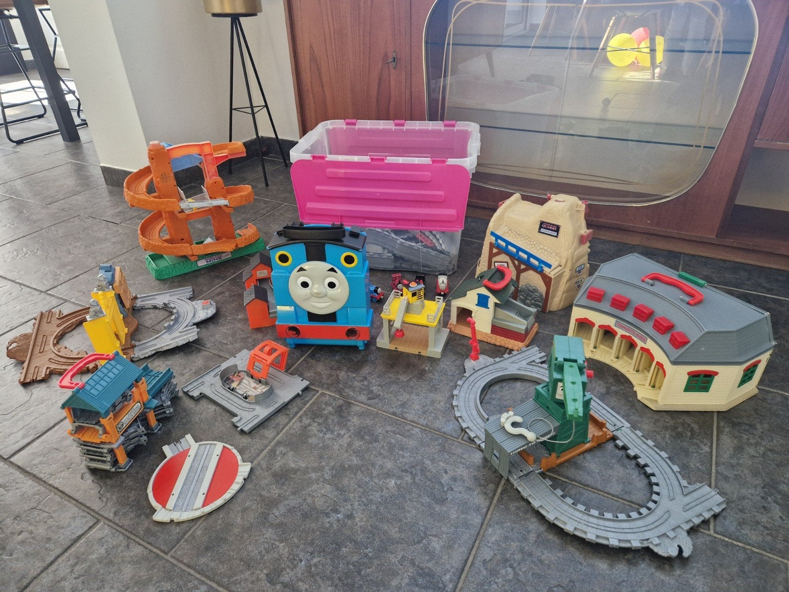 Thomas de Trein Zeer Uitgebreide Set met Veel Accessoires, Ophalen, Gebruikt