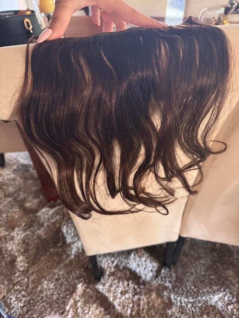 100% Human Hair Extensions | 10 Matten | 40 cm, Ophalen of Verzenden