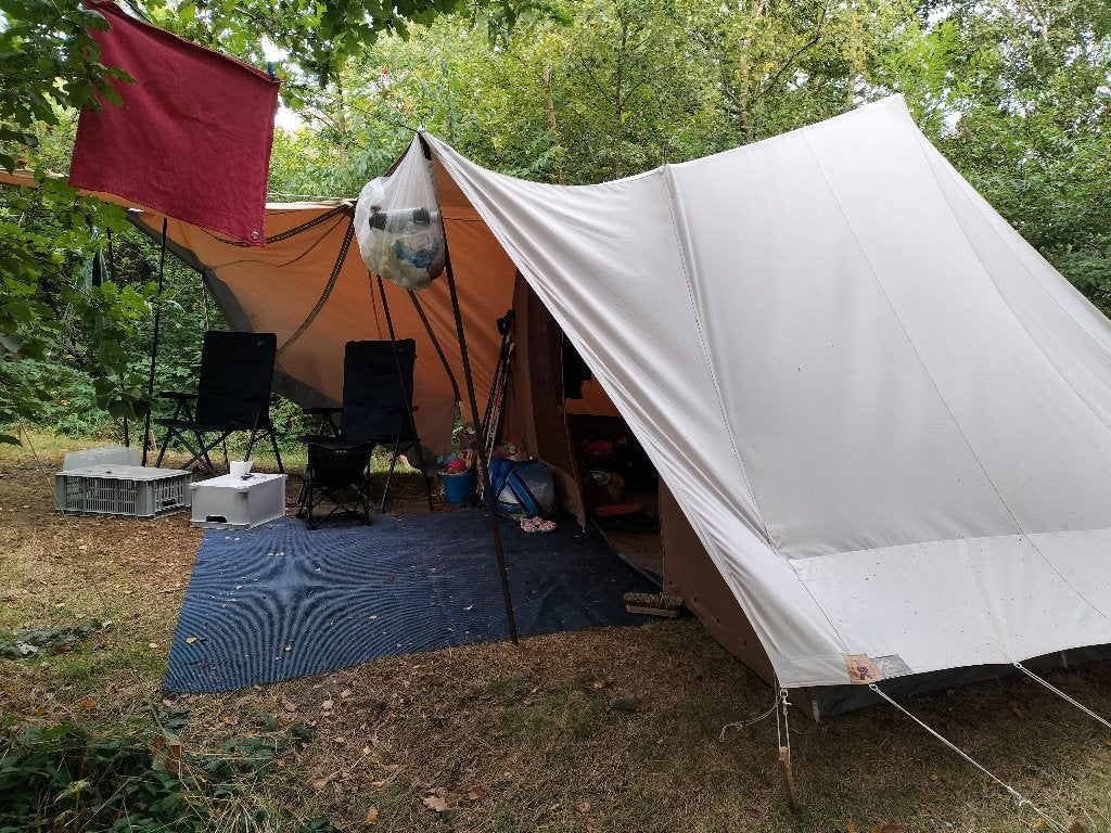 Vintage Albatros de Waard - Ruime 4 persoons tent, Ophalen, Gebruikt, Tot en met 4