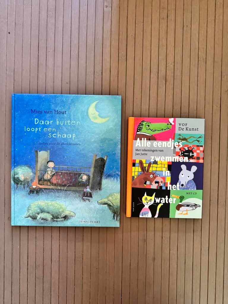 Kinderliedjes Boeken: 'Daar buiten loopt een schaap' & 'Alle, Boeken, Non-fictie, Jongen of Meisje, Ophalen of Verzenden, Zo goed als nieuw