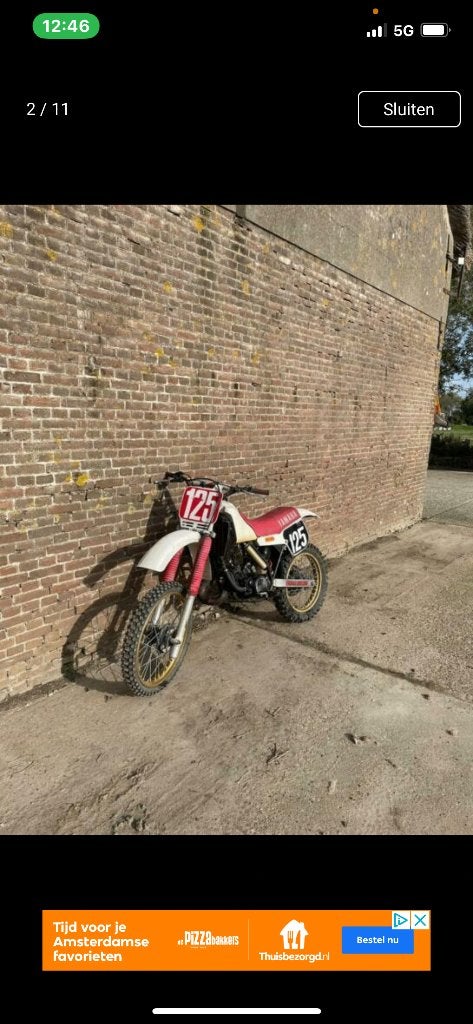 Cross motor Yamaha 1983 opknapper, Gebruikt, Particulier, 1 cilinder, Crossmotor