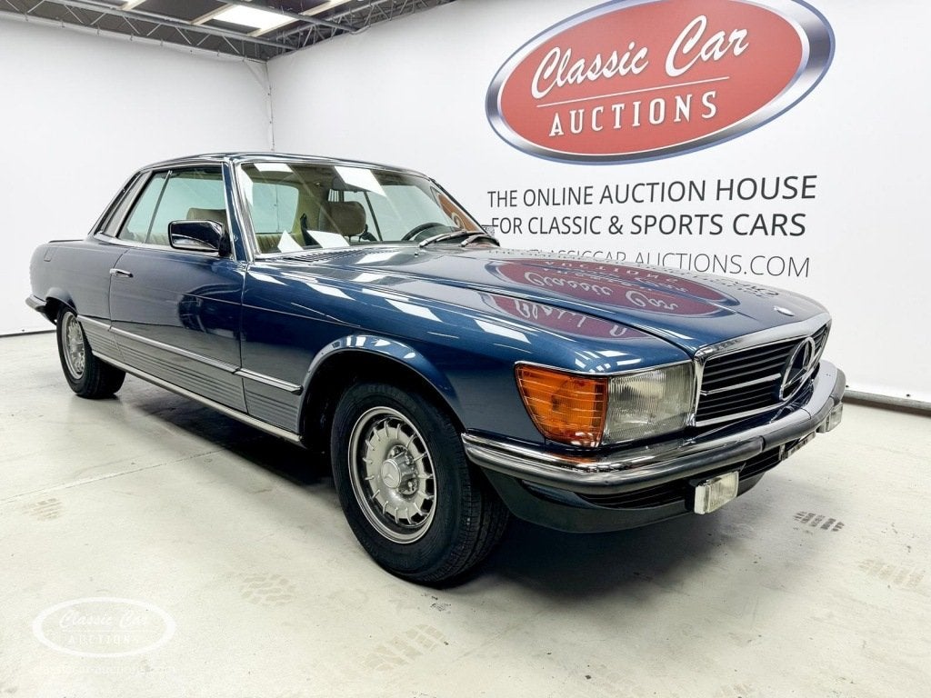 Mercedes-benz 500 SLC - ONLINE AUCTION, Auto's, Automaat, Blauw, Mercedes-Benz, Bedrijf