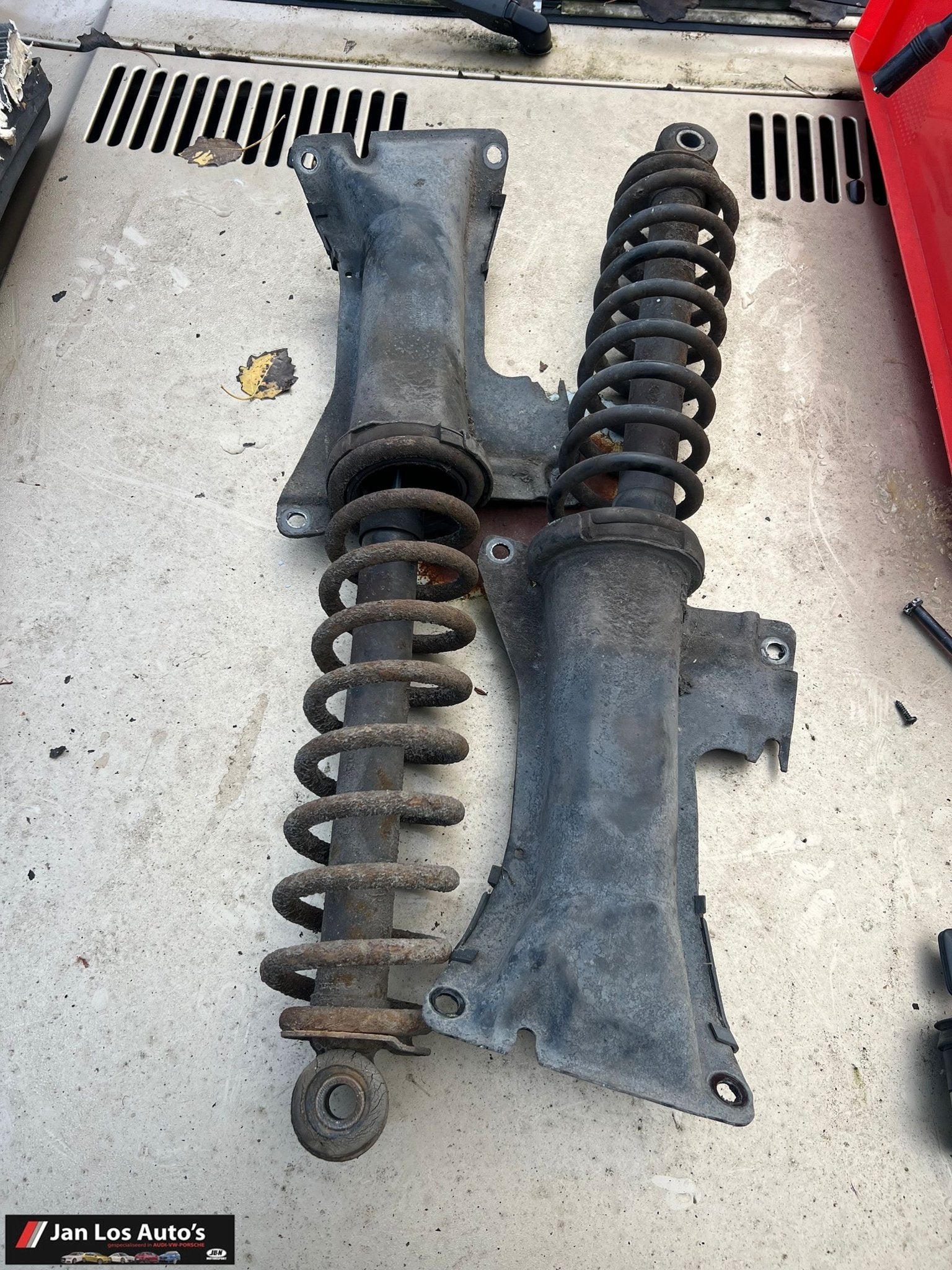 Audi 80 B4 sedan schokbrekers cpl met veer, Gebruikt, -, -, -
