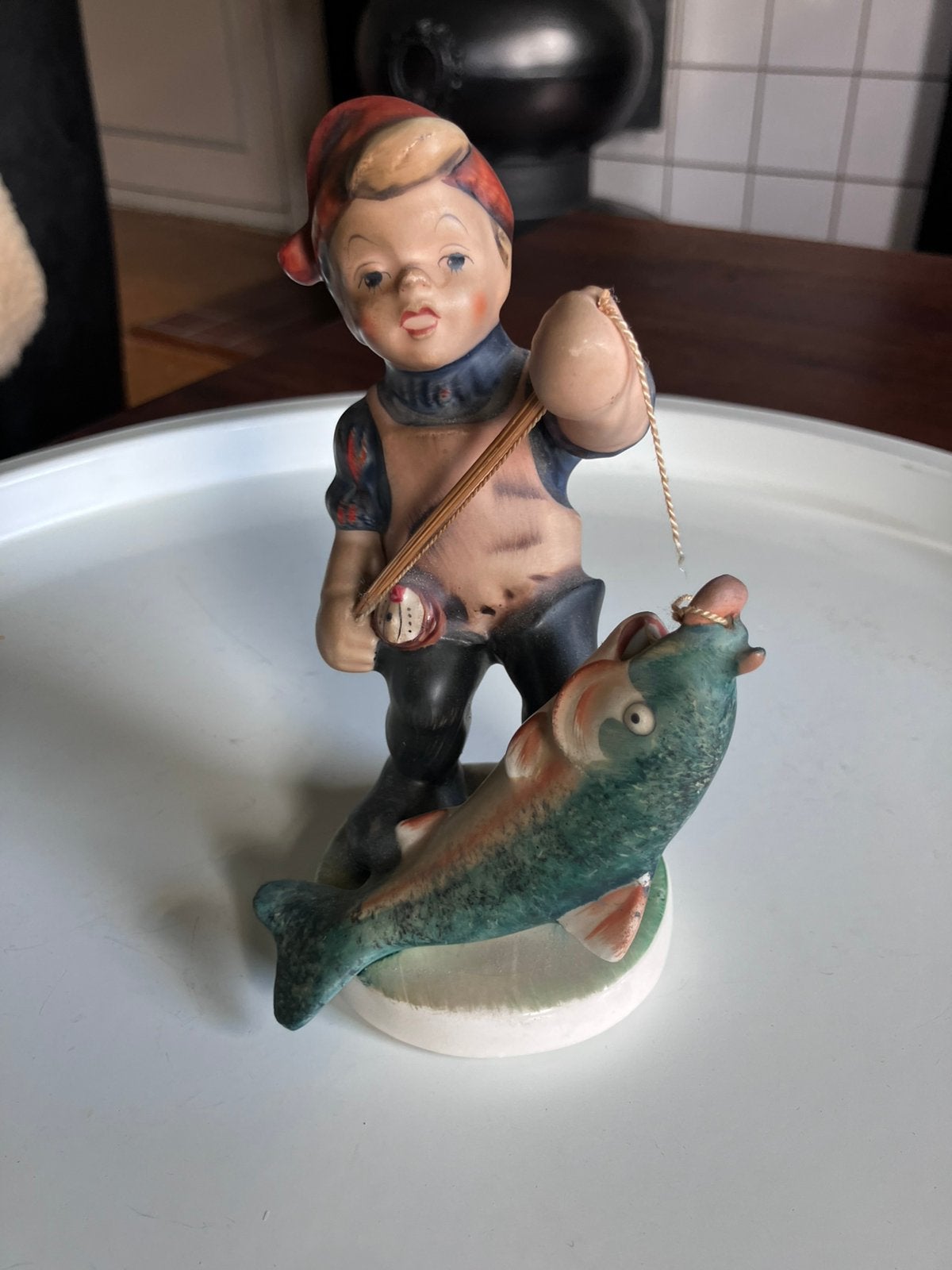 Leuk beeldje van visser Friedel Bavaria, Ophalen of Verzenden, Zo goed als nieuw, Dier