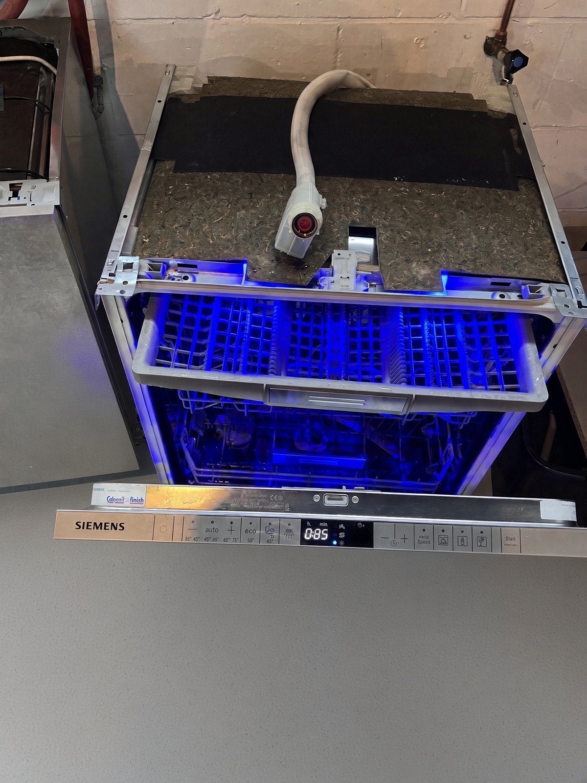 Luxe Siemens inbouw vaatwasser met besteklade,, Ophalen, Siem, 60 cm of meer, Minder dan 10 liter