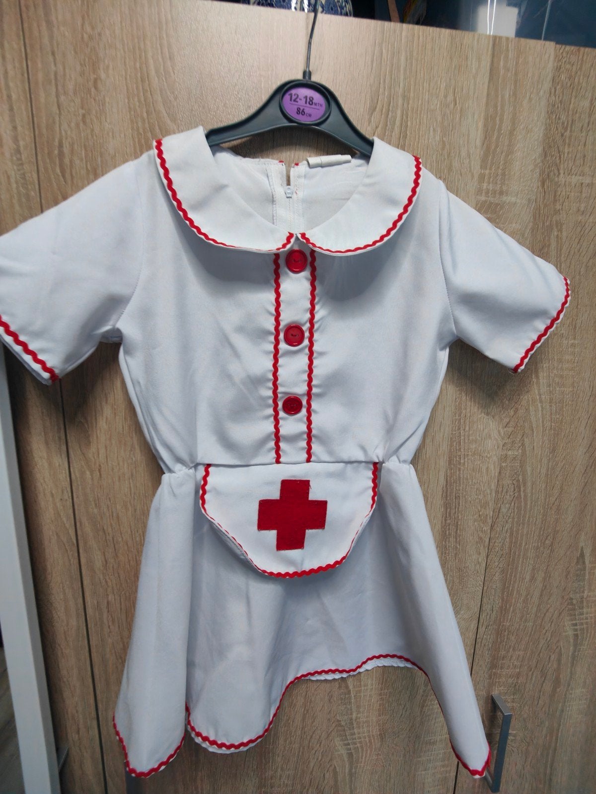 Dokters jurkje / verpleegster jurkje maat 116, Ophalen of Verzenden, Gebruikt, 110 t/m 116, Meisje