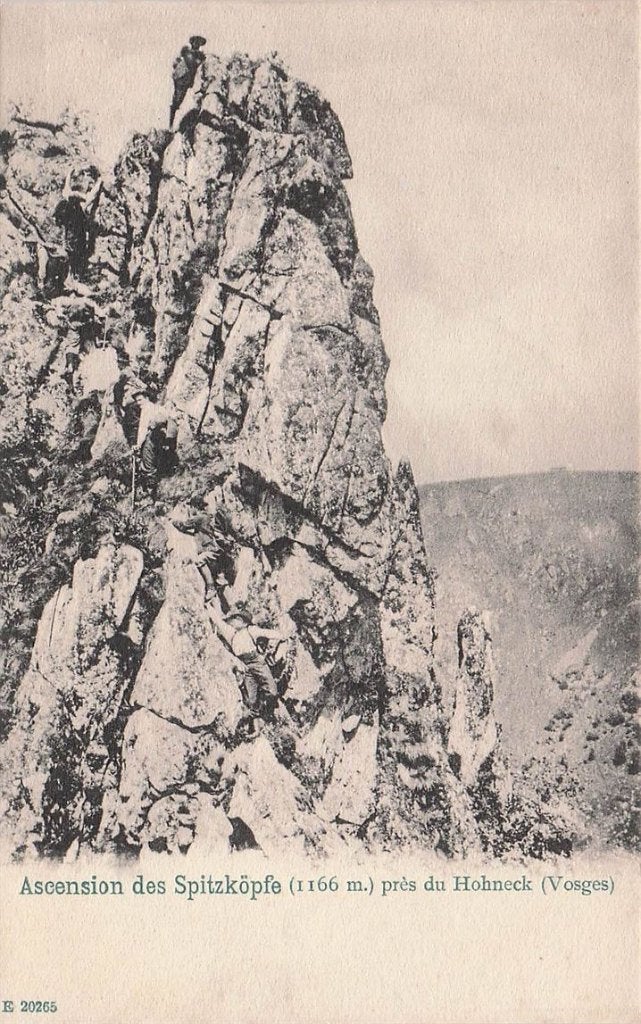 703-287-051 Ascension des Spitzköpfe (1166 M.) pres du Hoh, Verzenden, Voor 1920, Frankrijk