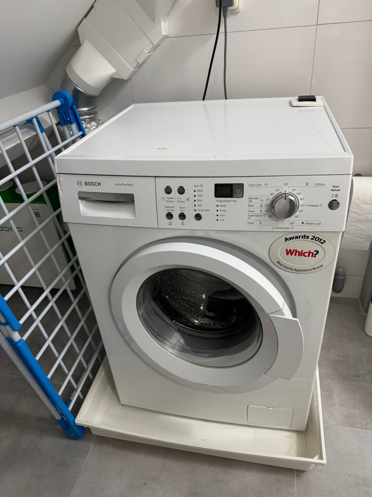 Bosch Varioperfect MOET WEG, Ophalen, Gebruikt, 85 tot 90 cm, 1200 tot 1600 toeren