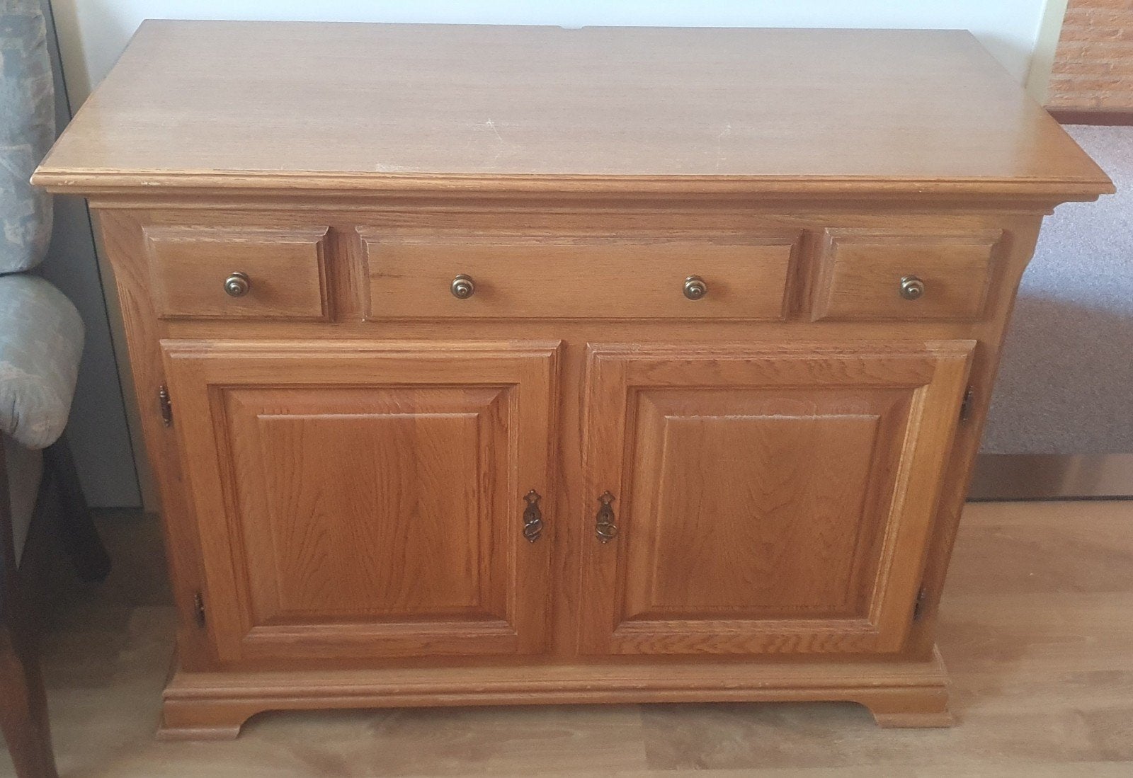 Blank eiken kast, gebruikt, Huis en Inrichting, Kasten | Dressoirs, Ophalen, Gebruikt, 75 cm of meer