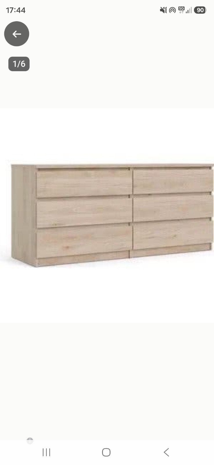 IKEA Malm ladekast met 6 laden, Ophalen, Gebruikt, 5 laden of meer, 100 tot 150 cm