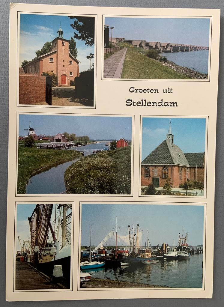Groeten uit Stellendam, Verzamelen, Ansichtkaarten | Nederland, Verzenden, Gelopen, Zuid-Holland