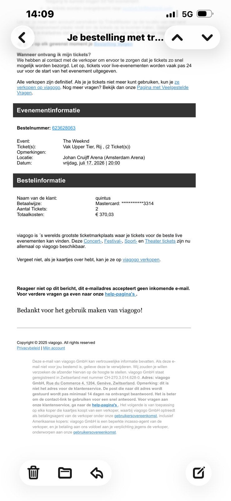 The Weeknd, Twee personen, Juni