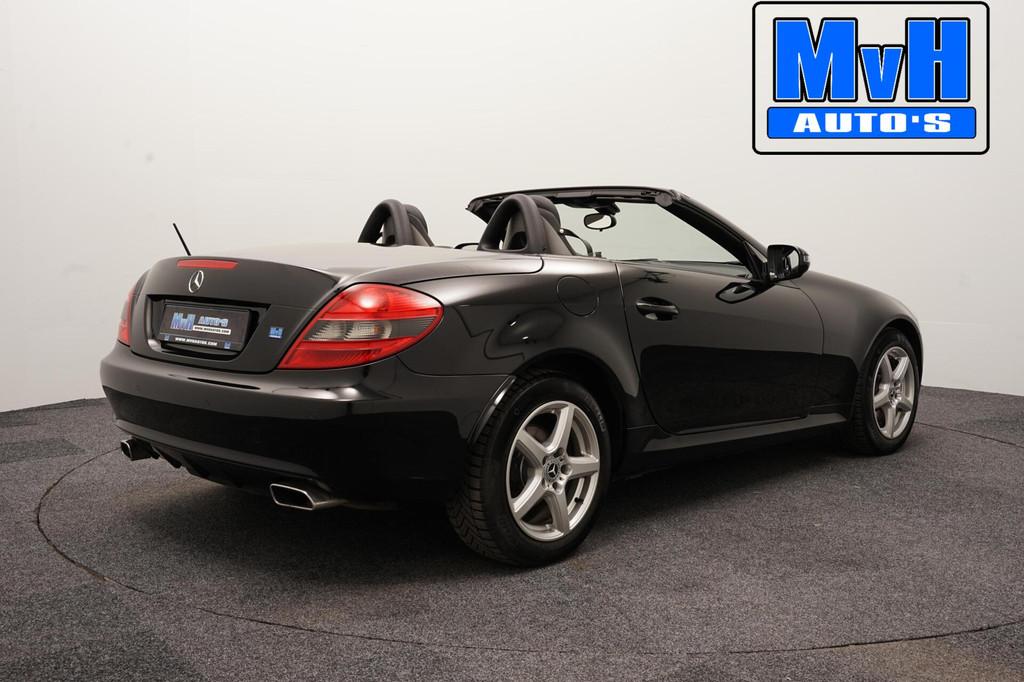 Mercedes SLK-klasse 200 K. Prestige Plus|NEK/STOELVERW|LEER, 13 km/l, Achterwielaandrijving, Gebruikt, Zwart