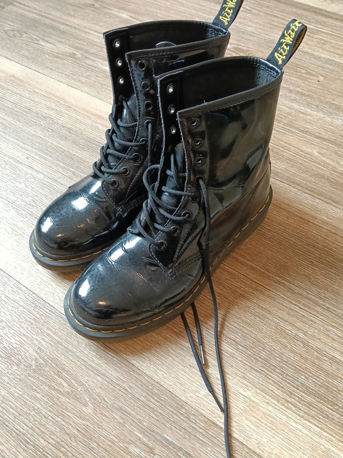 Dr. Martens lakleren laarzen maat 41, Zwart, Lage of Enkellaarzen, Ophalen of Verzenden, Dr. Martens
