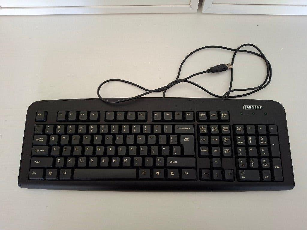 Toetsenbord zwart, Ophalen, Eminent, Gebruikt, Qwerty