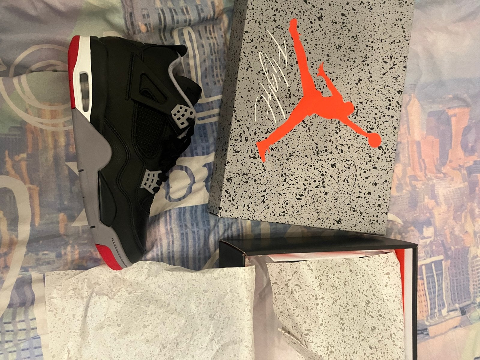 Nike Air Jordan 4 Retro bred, Kleding | Heren, Schoenen, Ophalen of Verzenden, Nieuw, Zwart, Sneakers of Gympen