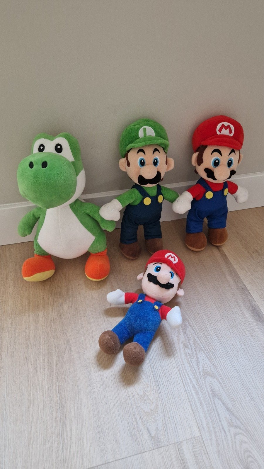 Super Mario & Yoshi knuffels – set van 4, Ophalen of Verzenden, Zo goed als nieuw, Overige typen